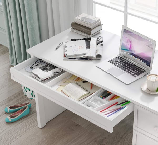 Masa de studii pentru camera fetelor Colectia Rustic White [2]