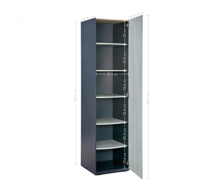 Modul dulap copii Colectia Trio 50x54x203 cm [5]