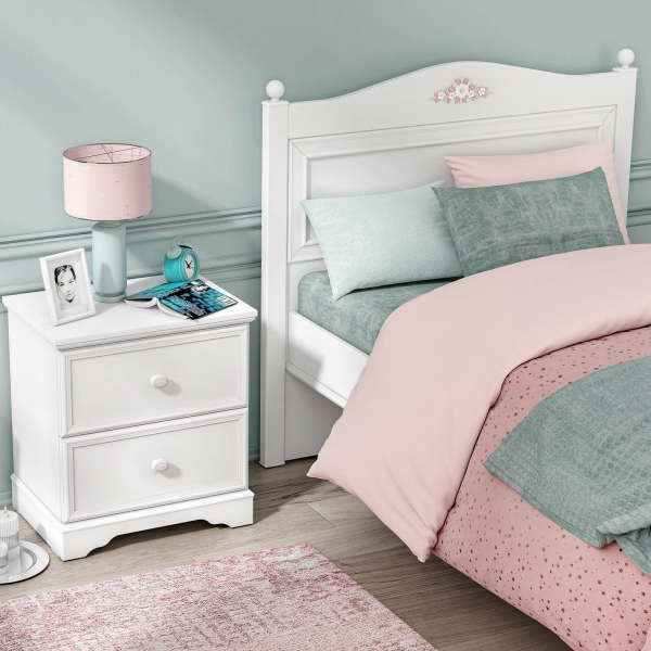 Noptiera pentru camera fetelor Colectia Rustic White [2]