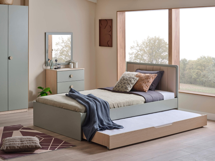 Pat 100x200 cm pentru camera copiilor, Colectia Mono [7]