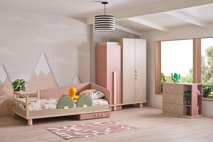 Pat 90x200 cm pentru copii – Design modern, colecția Nordic [3]