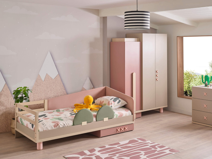 Pat 90x200 cm pentru copii – Design modern, colecția Nordic [6]