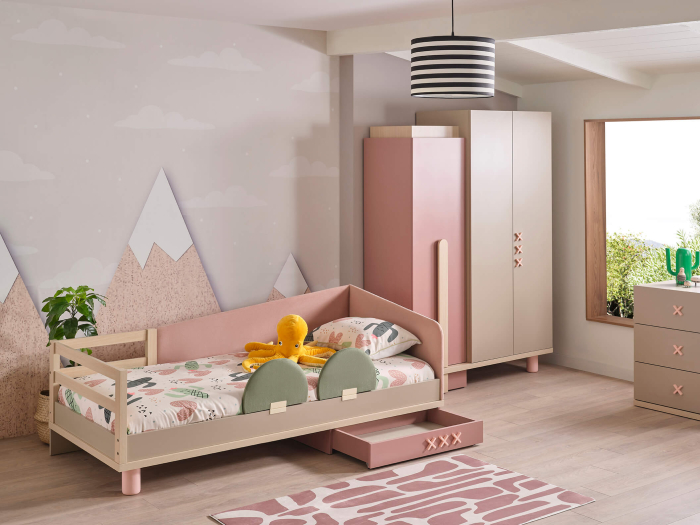 Pat 90x200 cm pentru copii – Design modern, colecția Nordic [7]