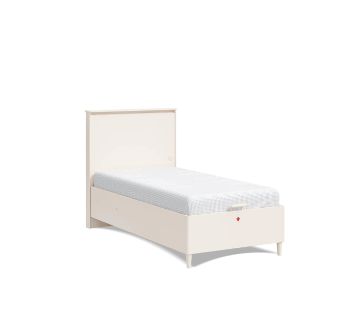 Pat cu lada de depozitare pentru copii 100x200 cm – Design modern, port USB, colecția Varia [1]