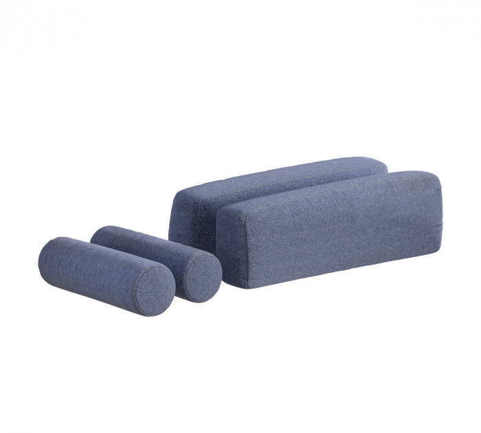 Pat cu sertar si 4 perne, pentru copii Daybed Alb, 200 x 90 cm [5]