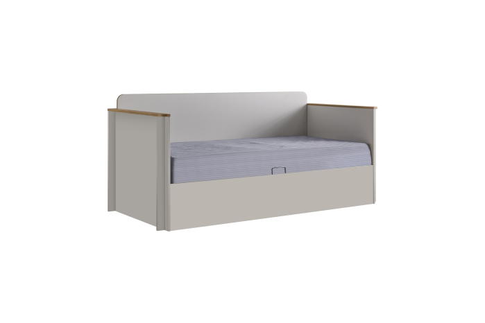 Pat cu spatiu depozitare pentru copii mici (Toddler Bed) 90x200 cm, colecția Sirius [1]