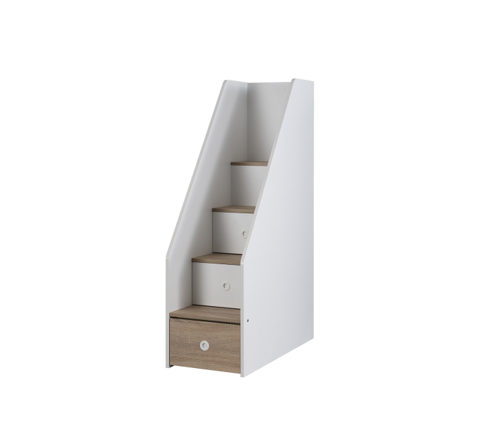 Pat etajat pentru copii cu spatiu de depozitare, birou pentru studii, Colectia  Angel City [9]