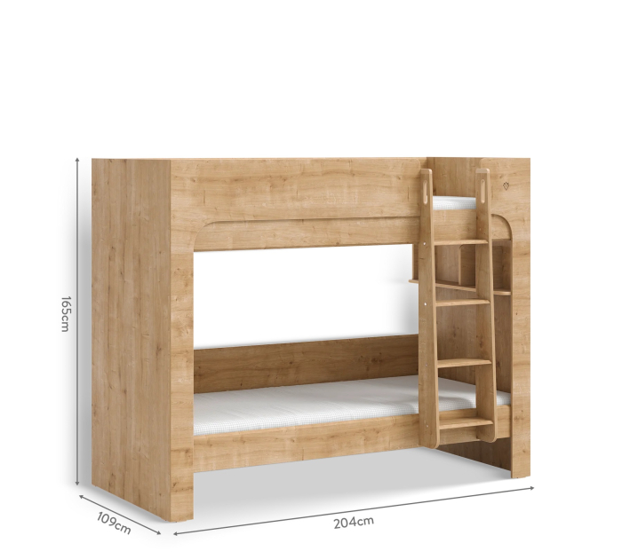 Pat etajat pentru copii, design funcțional și modern Colectia Mocha 90x200 cm [4]