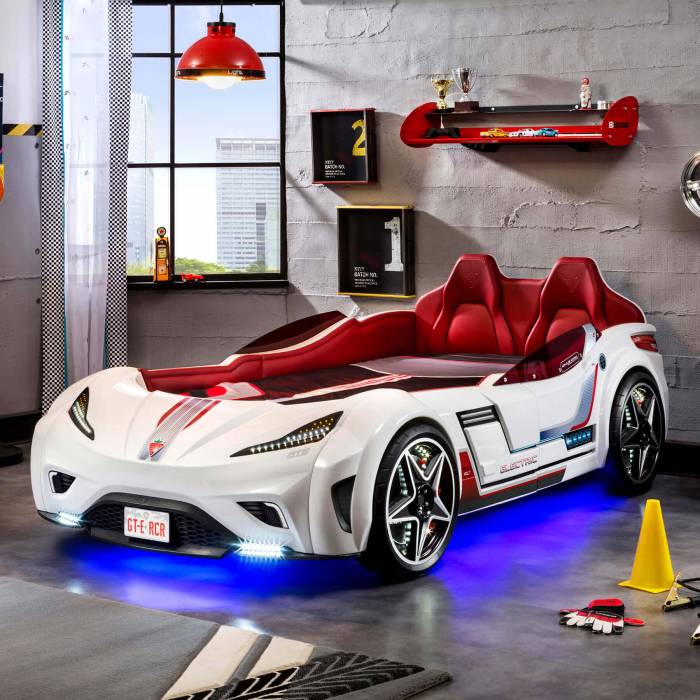 Pat masina GTE-alb, colectia Champion Racer 100x190 cm [3]