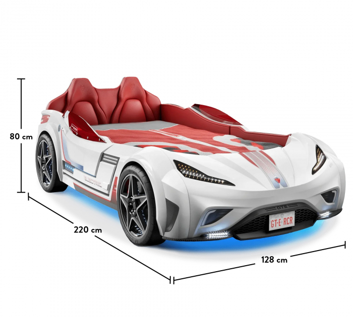 Pat masina GTE-alb, colectia Champion Racer 100x190 cm [9]