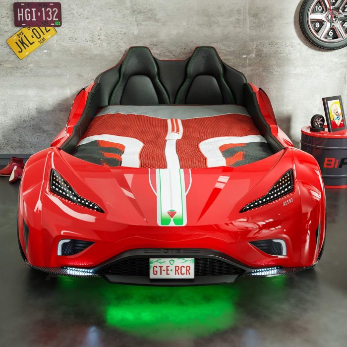 Pat masina GTE-rosu, colectia Champion Racer 100x190 cm [6]