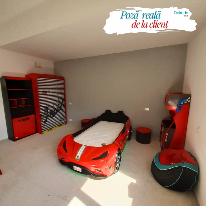 Pat masina GTE-rosu, colectia Champion Racer 100x190 cm [11]