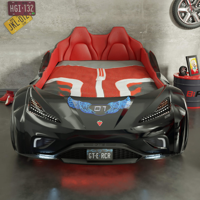 Pat masina GTE-negru, colectia Champion Racer 100x190 cm [4]