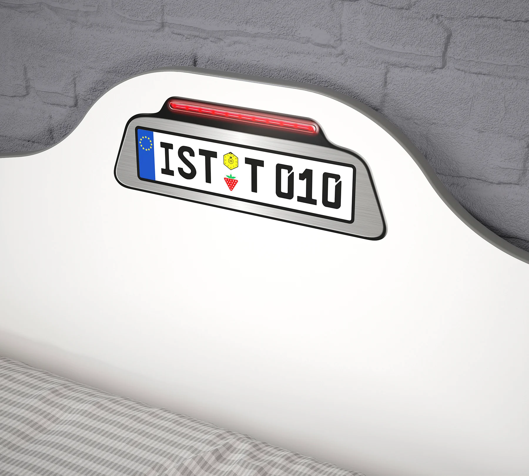 Pat mașinuță pentru copii Race Cup Red (190x90 cm) cu pat suplimentar (90x180 cm) [6]