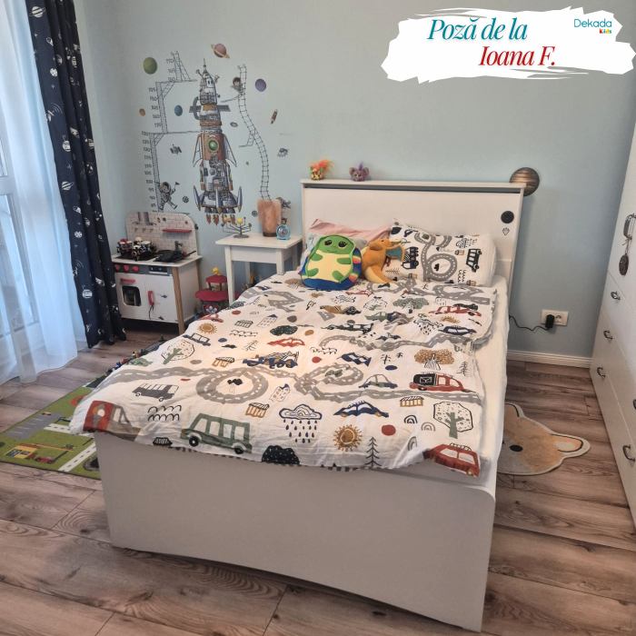 Pat fara tablie, Colectia  White (120x200 cm)  [6]