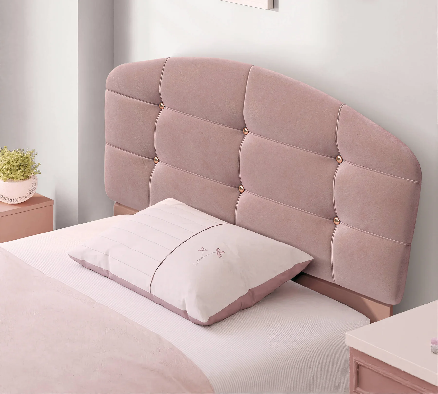 Pat pentru camera fetelor Colectia Elegance 100x200 cm [3]