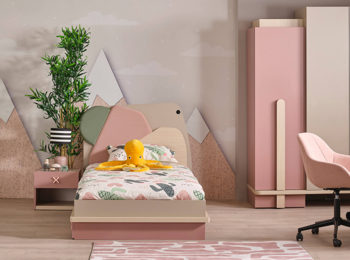 Pat pentru copii 100x200 cm – Design modern, colecția Nordic [3]