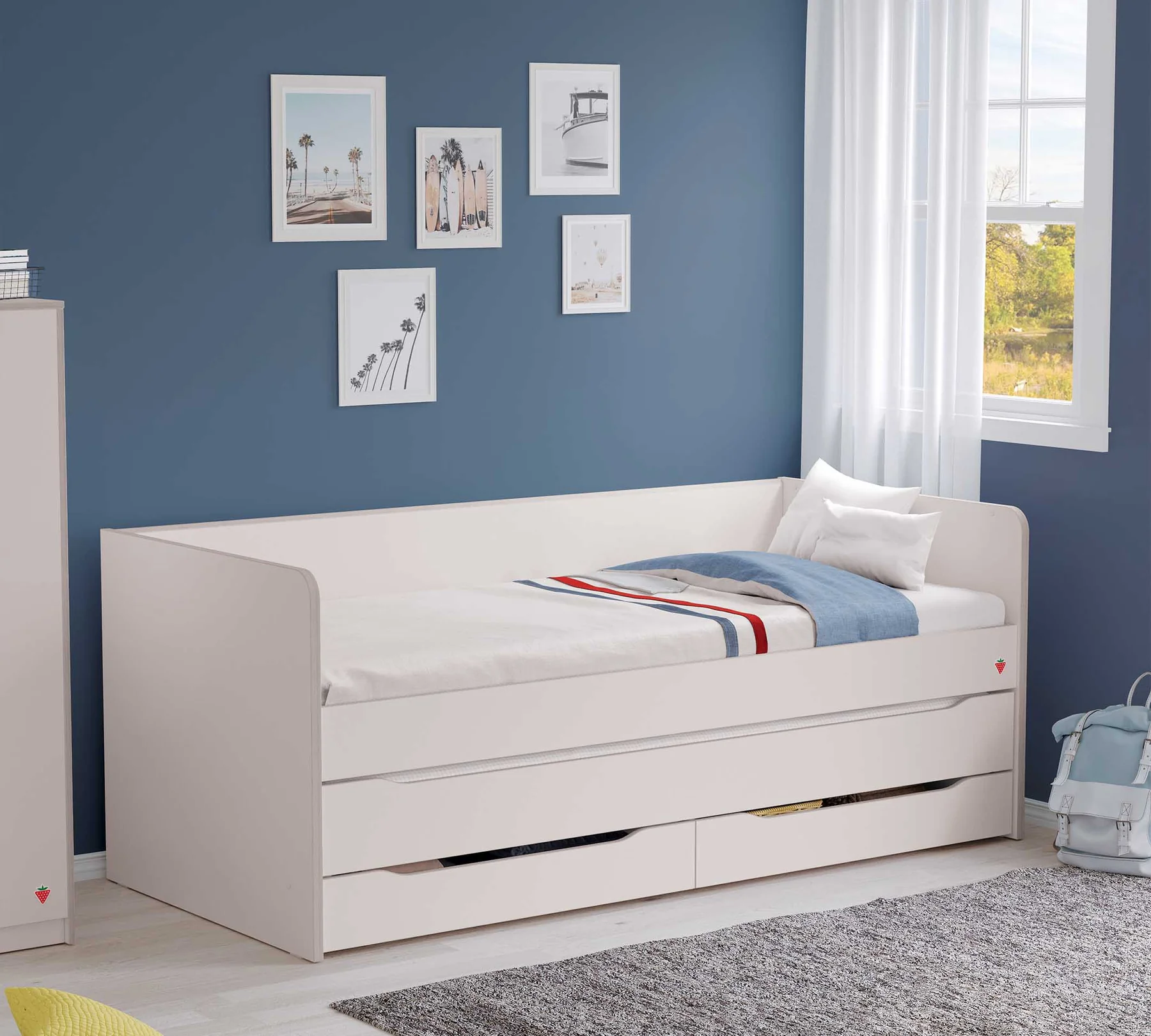 Pat Studio White pentru copii (90x200 cm)- partea de jos [5]