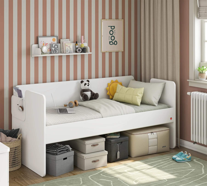 Pat Studio White pentru copii (90x200 cm)- partea de jos [2]