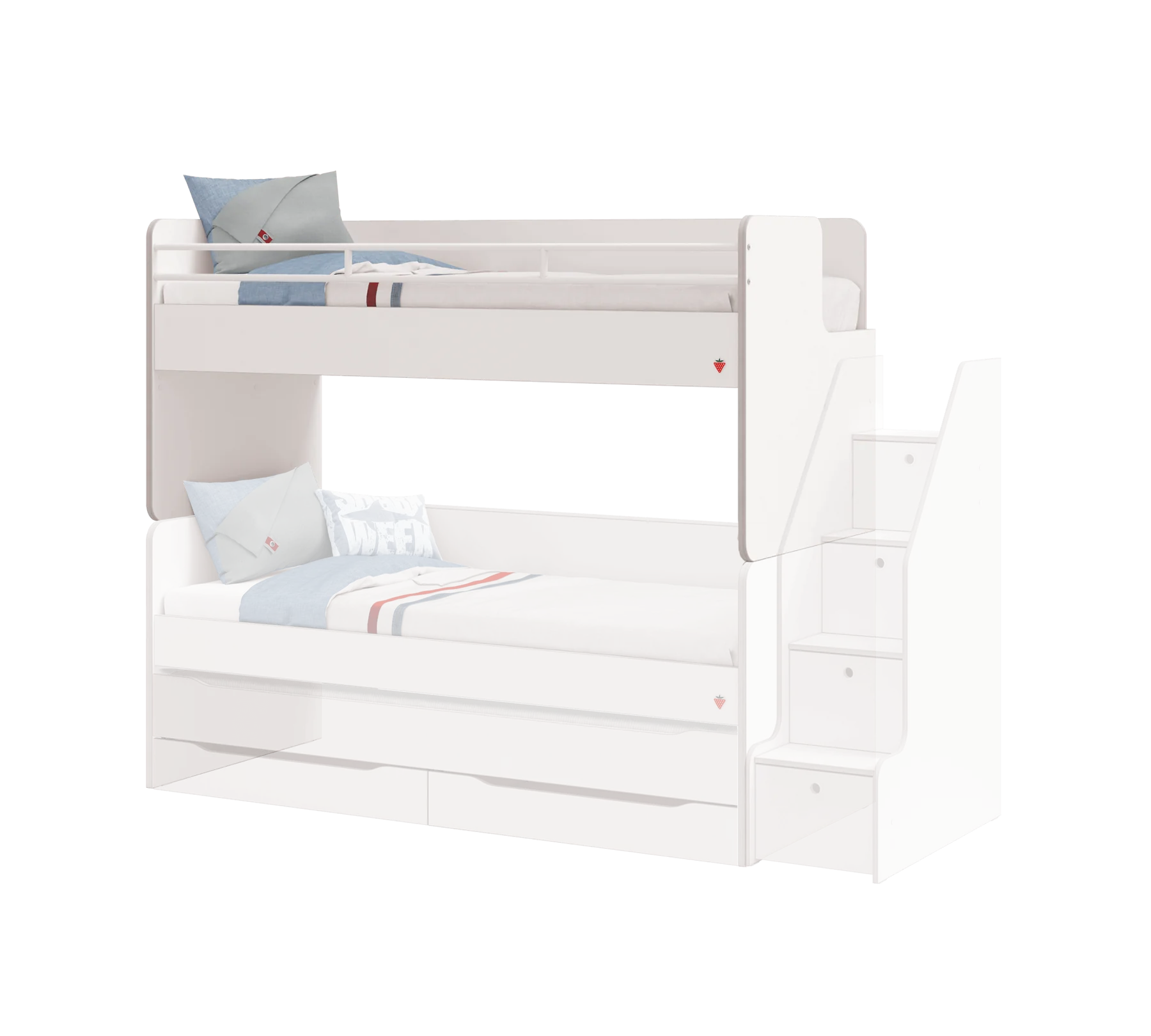 Pat Studio White pentru copii (90x200 cm)- partea de sus [3]
