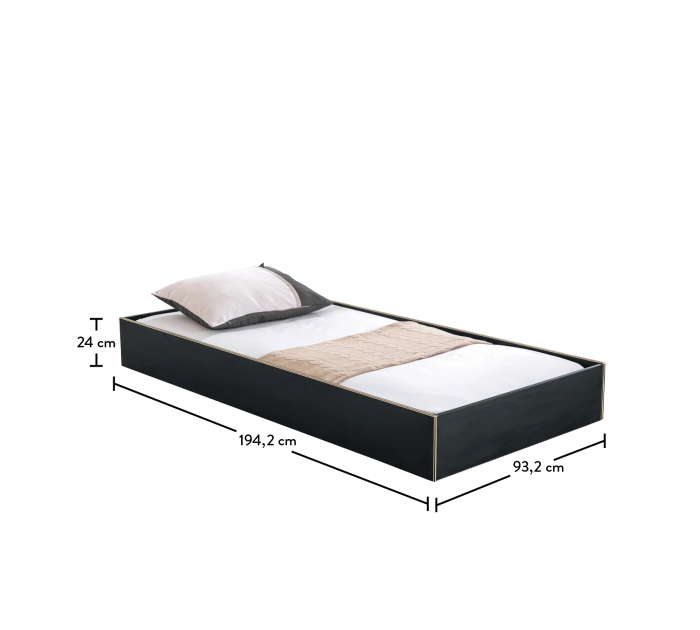 Pat suplimentar Colectia Black 90x190 cm [4]
