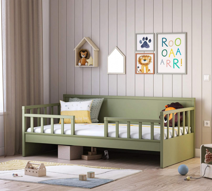 Pat tip canapea pentru copii (100x200 cm) – design modern [2]