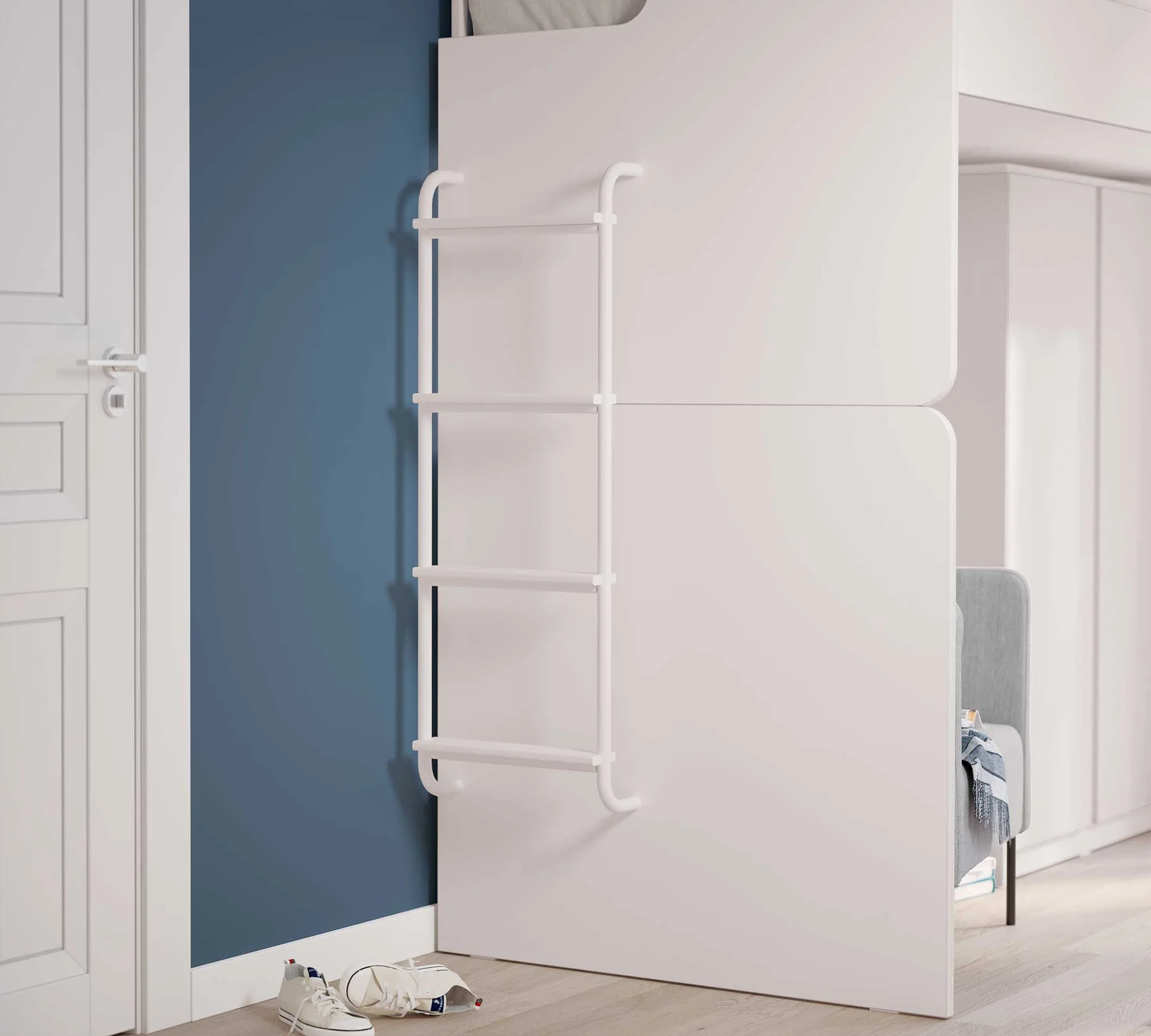 Scara de metal pentru pat etajat Studio White [7]