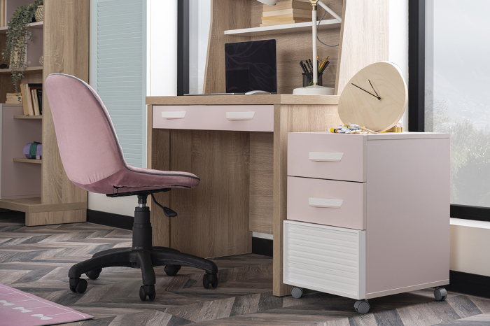 Scaun ergonomic Angel City Roz pentru camera copiilor – reglabil pe înălțime și husă detașabilă [3]