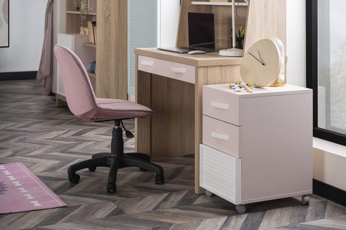 Scaun ergonomic Angel City Roz pentru camera copiilor – reglabil pe înălțime și husă detașabilă [4]