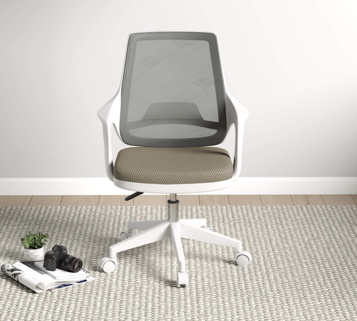 Scaun ergonomic Flex verde kaki pentru camera copii, cu roți și spătar ventilat [6]