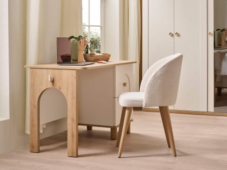 Scaun pentru copii, tapitat cu stofa cu picioare din lemn Colectia Louis [5]