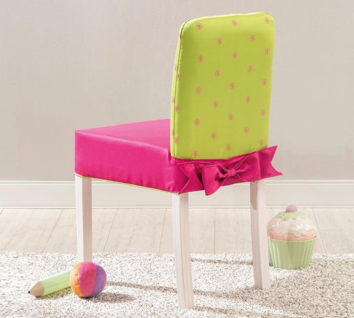 Scaun pentru copii, tapitat cu stofa cu picioare din lemn Ribbon [3]