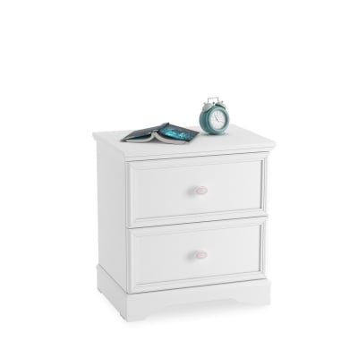 Set dormitor copii Rustic White – Pat, Dulap si Noptiera [9]