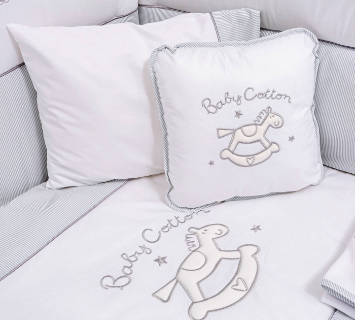 Set lenjerie pentru patut bebe, colectia Cotton baby 80x130 cm [2]