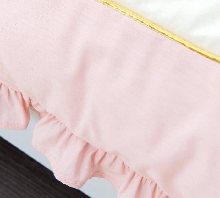 Set lenjerie pentru patut bebe, colectia Queen Baby 75x115 cm [4]