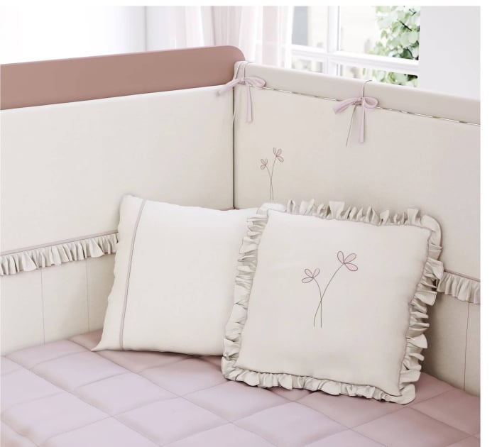 Set lenjerie pentru patut bebe, colectia Rossy Baby 75x115 cm [1]
