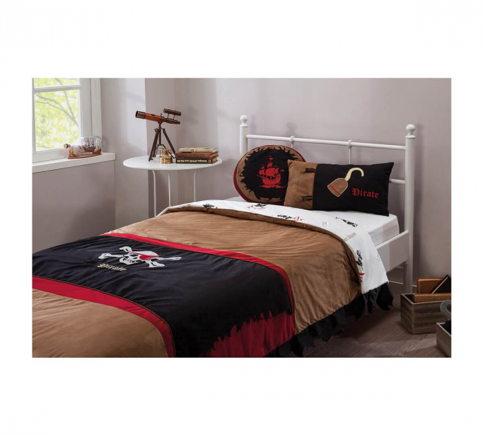 Set pentru pat copii, Colectia Pirate Hook 90x 100cm [3]