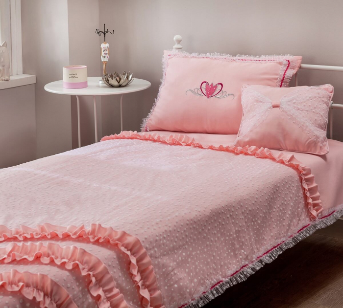 Set pentru pat copii, Colectia Rosa 120-140 cm [3]