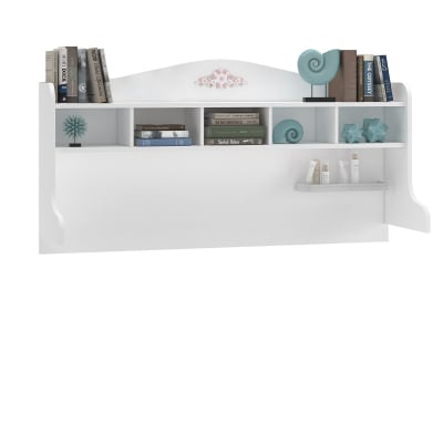 Set Studiu Complet Rustic White – Birou + Biblioteca + Unitate Superioara [4]