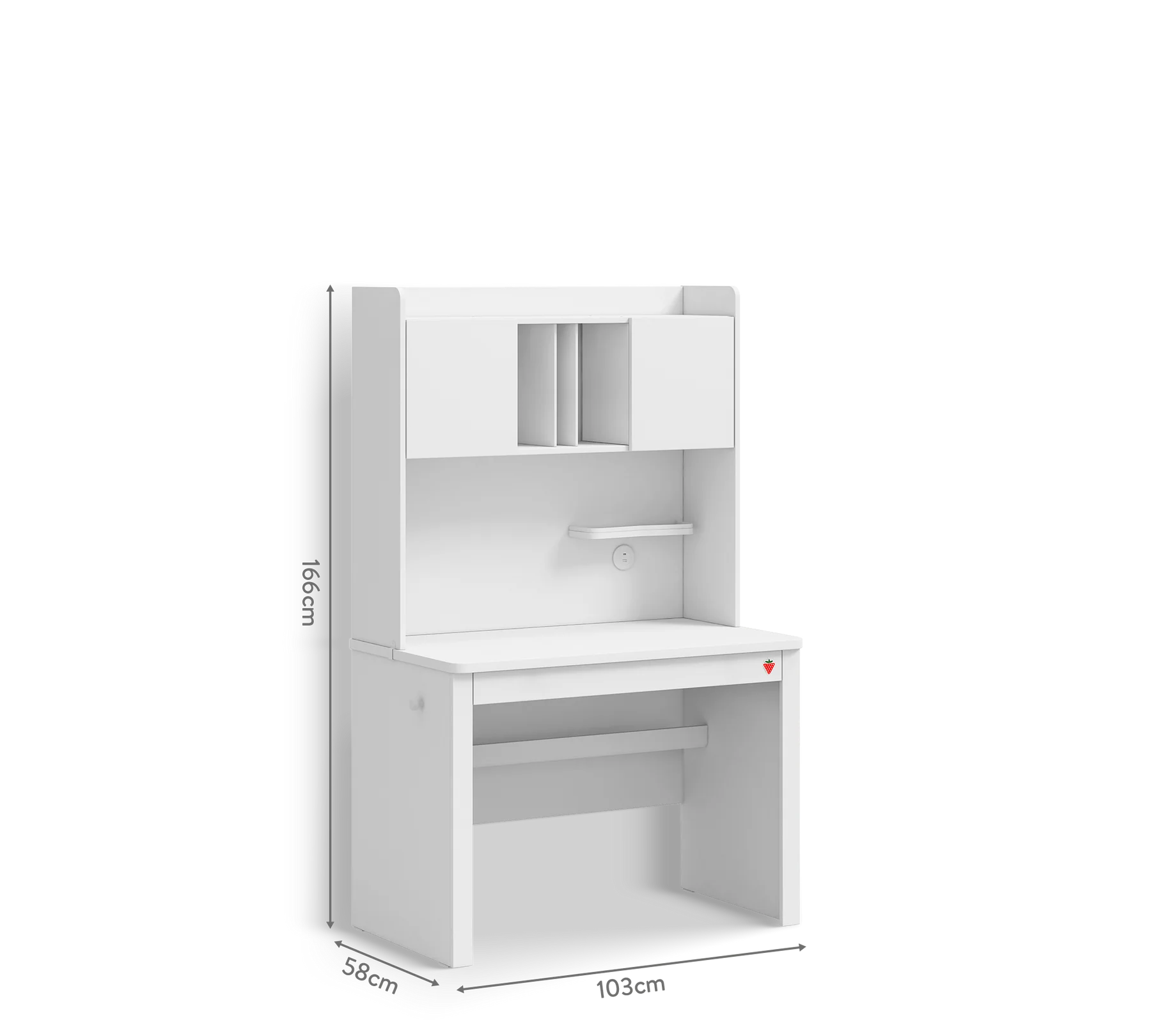 Set Studiu Modern Varia White- Birou + Biblioteca + Unitate Superioara [5]