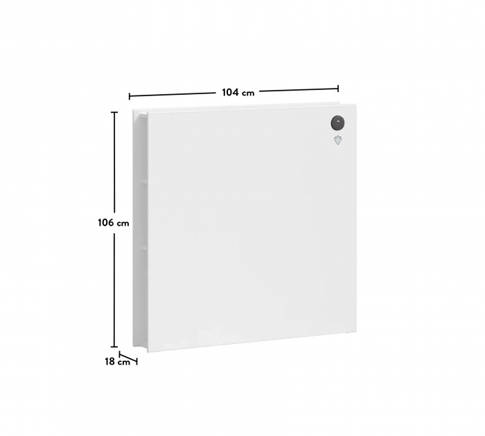 Tablie cu rafturi, pentru patul 100x200 cm, Colectia White [5]