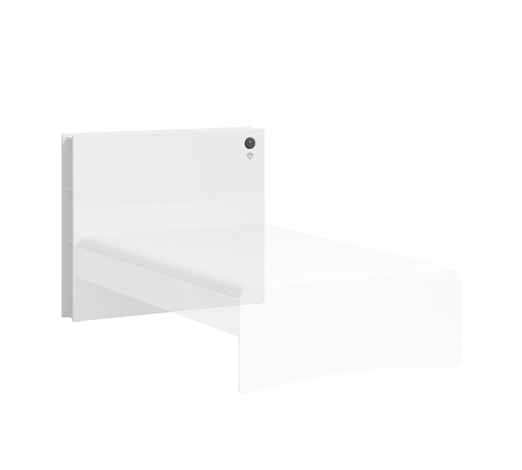 Tablie cu rafturi, pentru patul 120x200 cm, Colectia White [5]