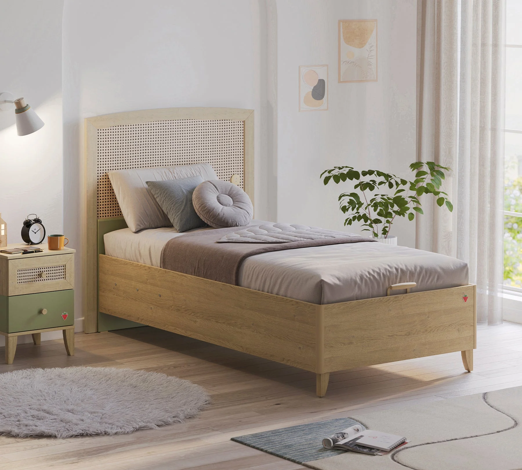Tablie pentru patul 100x200 cm, Colectia Loof [3]