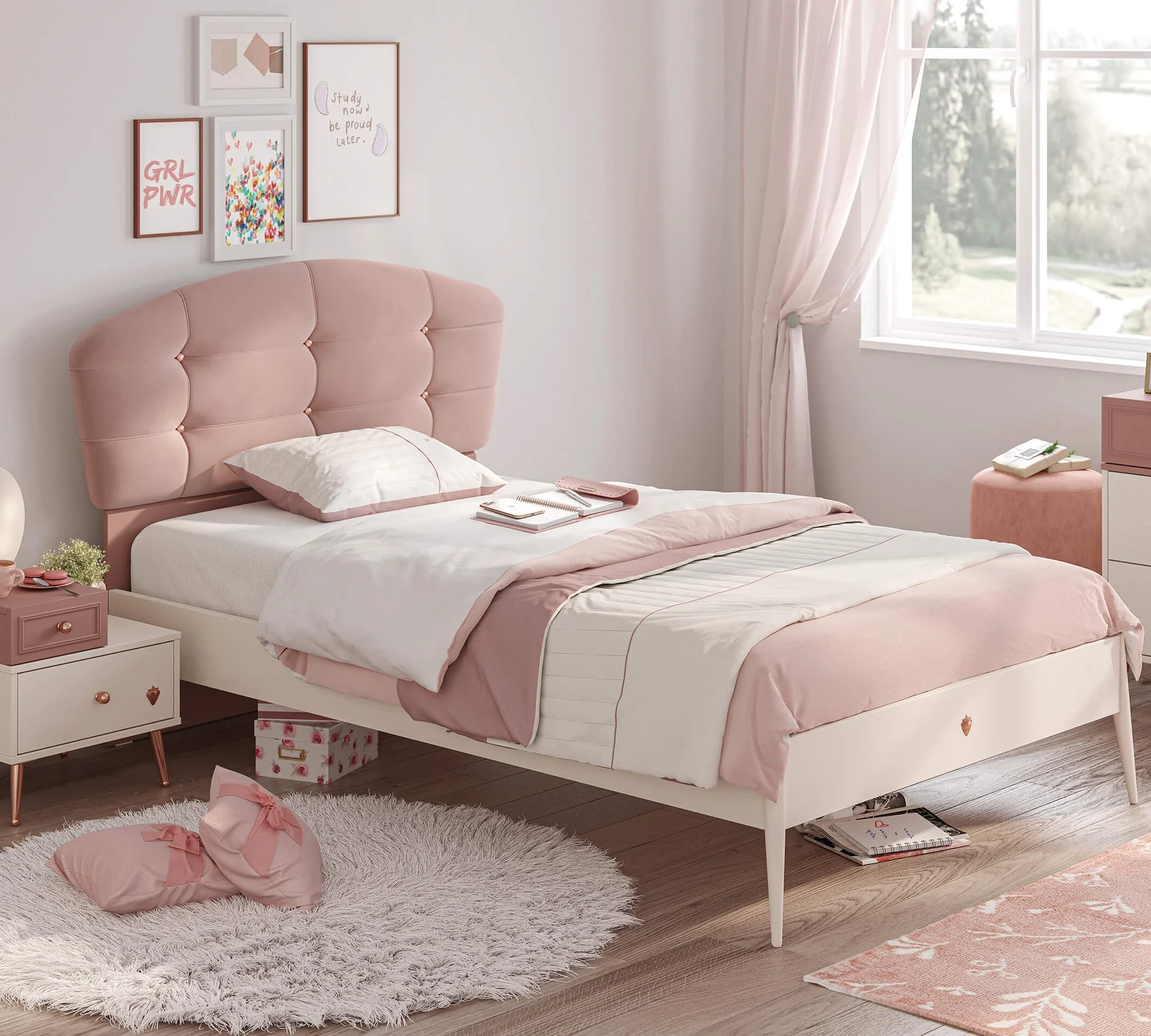 Tablie tapitata pentru patul 120x200 cm, Colectia Elegance [3]