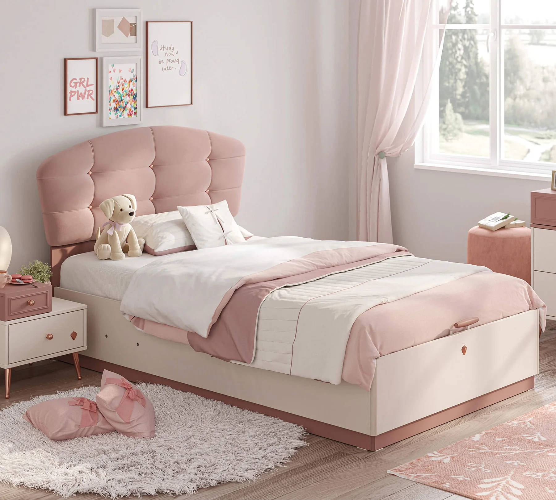 Tablie tapitata pentru patul 120x200 cm, Colectia Elegance [5]