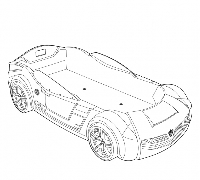 Pat Tematic Formula 1 Biturbo Red pentru Copii, 195x90cm, Efect Luminos [10]
