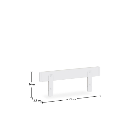 Bara protectie pat camera copii Colectia Montes White [3]