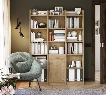 Biblioteca pentru camera copii Colectia Mocha – 43x184x38 cm [2]