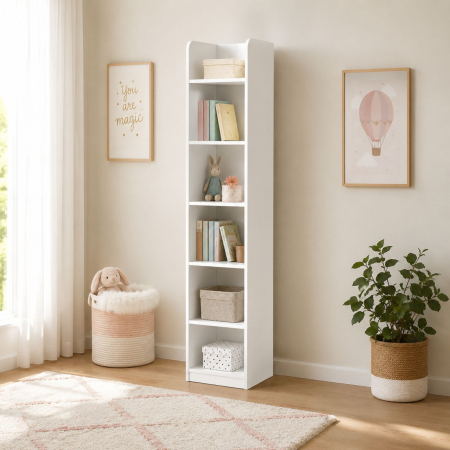 Biblioteca - Biblioteca fara sertar pentru copii 43x184x38 cm, colecția Varia White