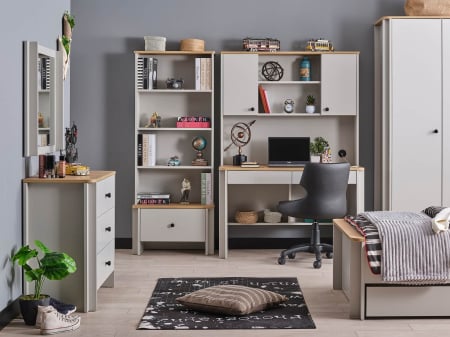 Bibliotecă modernă pentru camera copii 69x41x173 cm, colecția Sirius [2]